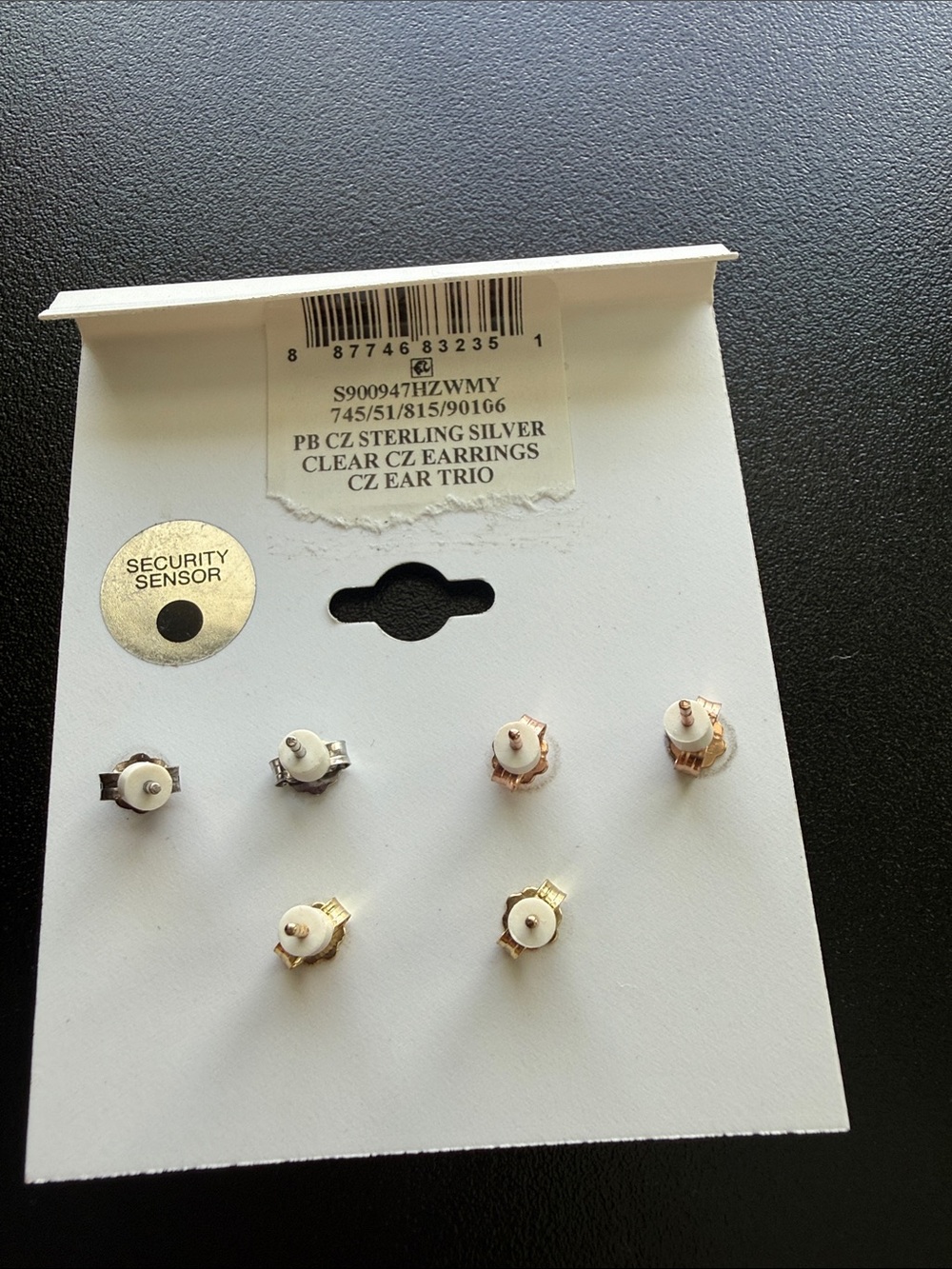 Giani Bernini earring stud set multiple designs cubic zirconia & sterling silver - Picture 2 of 2